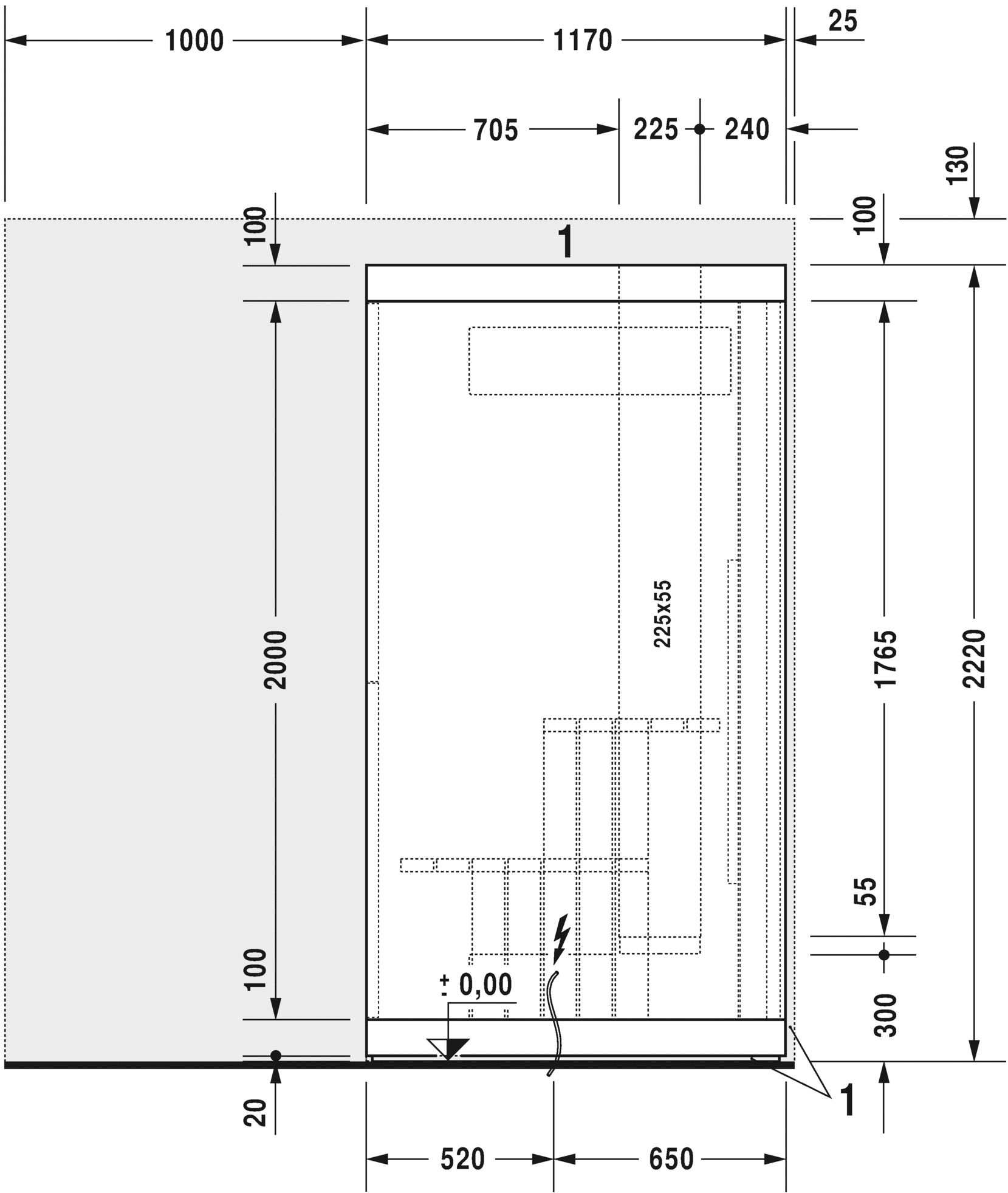 750122002011000 Сауна Inipi, пристенный и угловой вариант Inipi #7501 2350 x 1170 x 2220 мм
Исполнение: белый глянцевый (декор) Белый глянцевый декор Duravit  - Вид №5