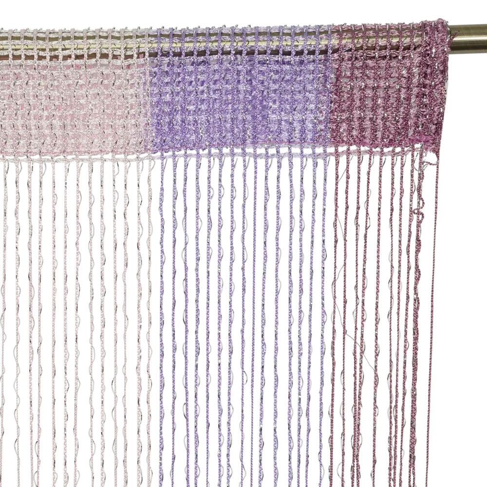 Штора нитяная Inspire «Шар», 300х280 см, цвет фиолетовый/серебристый STLM-2209873 - Вид №3