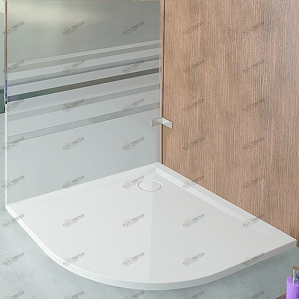 Душевой поддон четверть круга MUNA 80х80 см HOESCH 4195XA