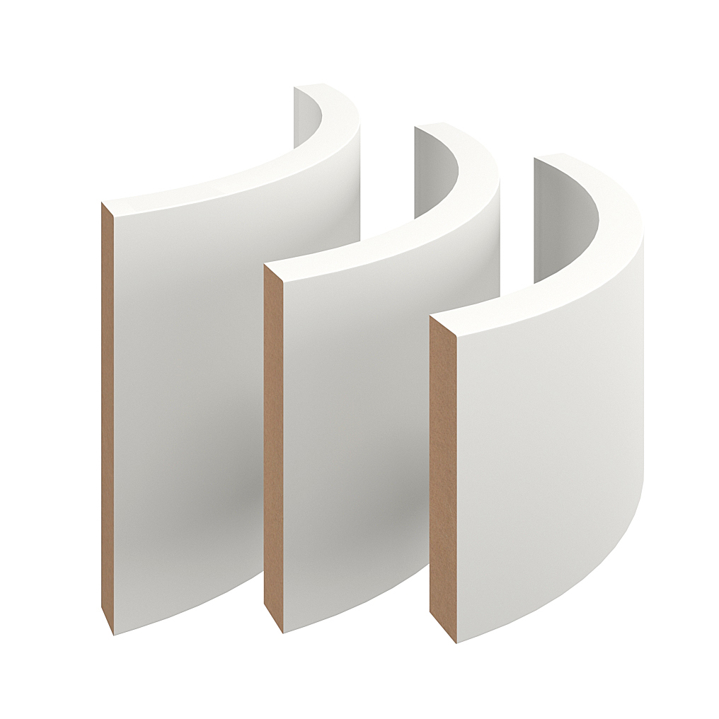 Карнизы для кухонного шкафа  «Цоколи» Цоколь радиусный R240E SIST3496-8927 SIDAK 