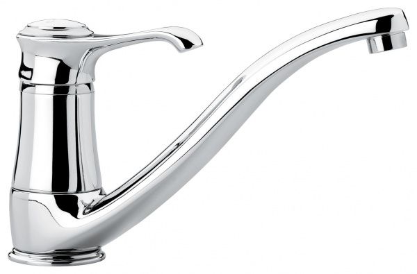 6095BO Смеситель Tiffany для кухни, цвет белый-золото EMMEVI