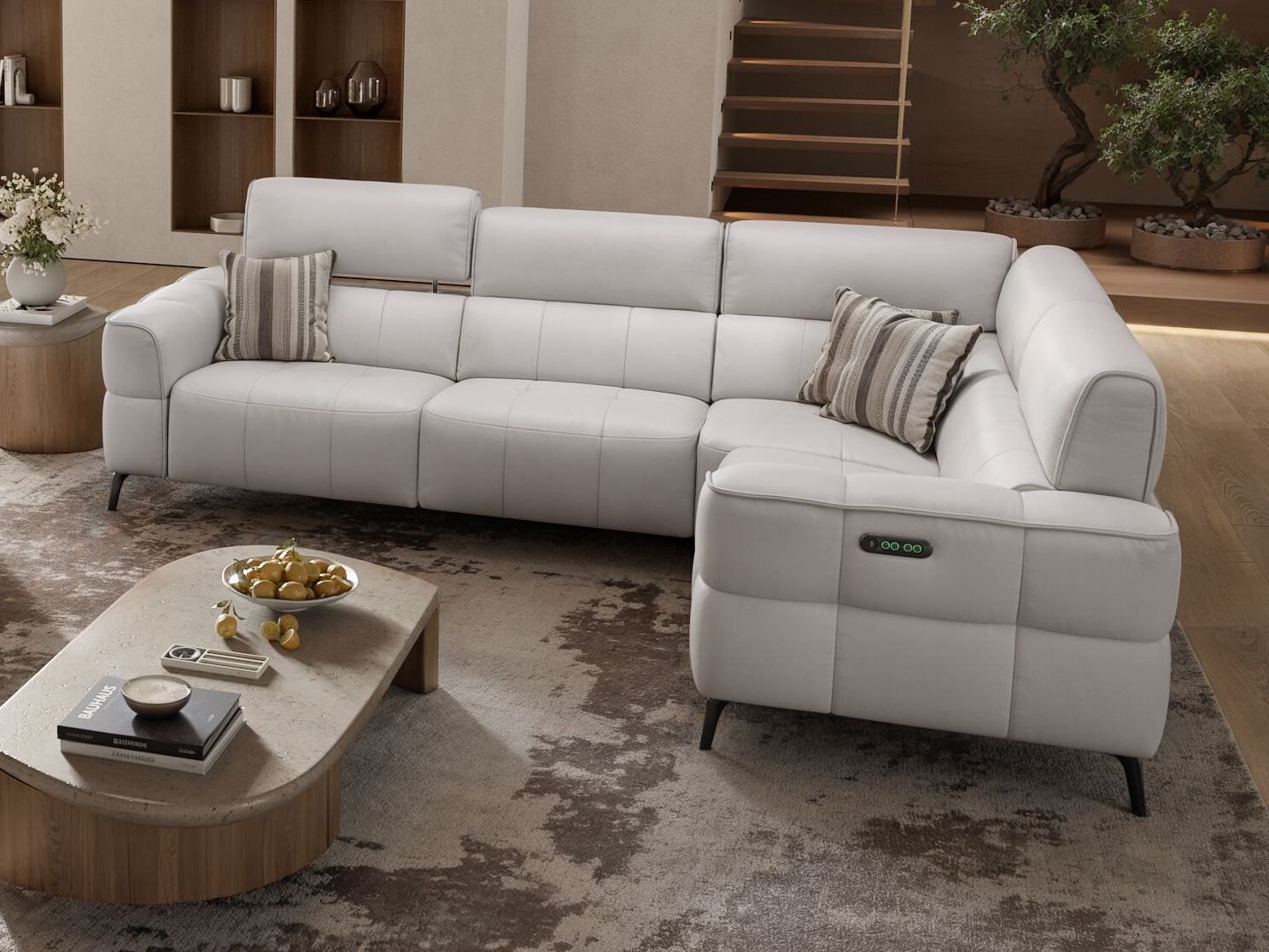 Кожаный угловой диван Sofanella Mezzano ARCH-00131479 - Вид №3