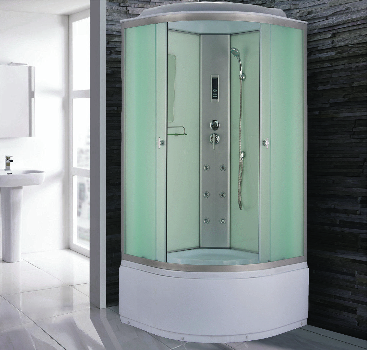 Душевая кабина NG- 3319-14 (1000х1000х2150) высокий поддон(45см) стекло МАТОВОЕ Niagara Classic 33191424