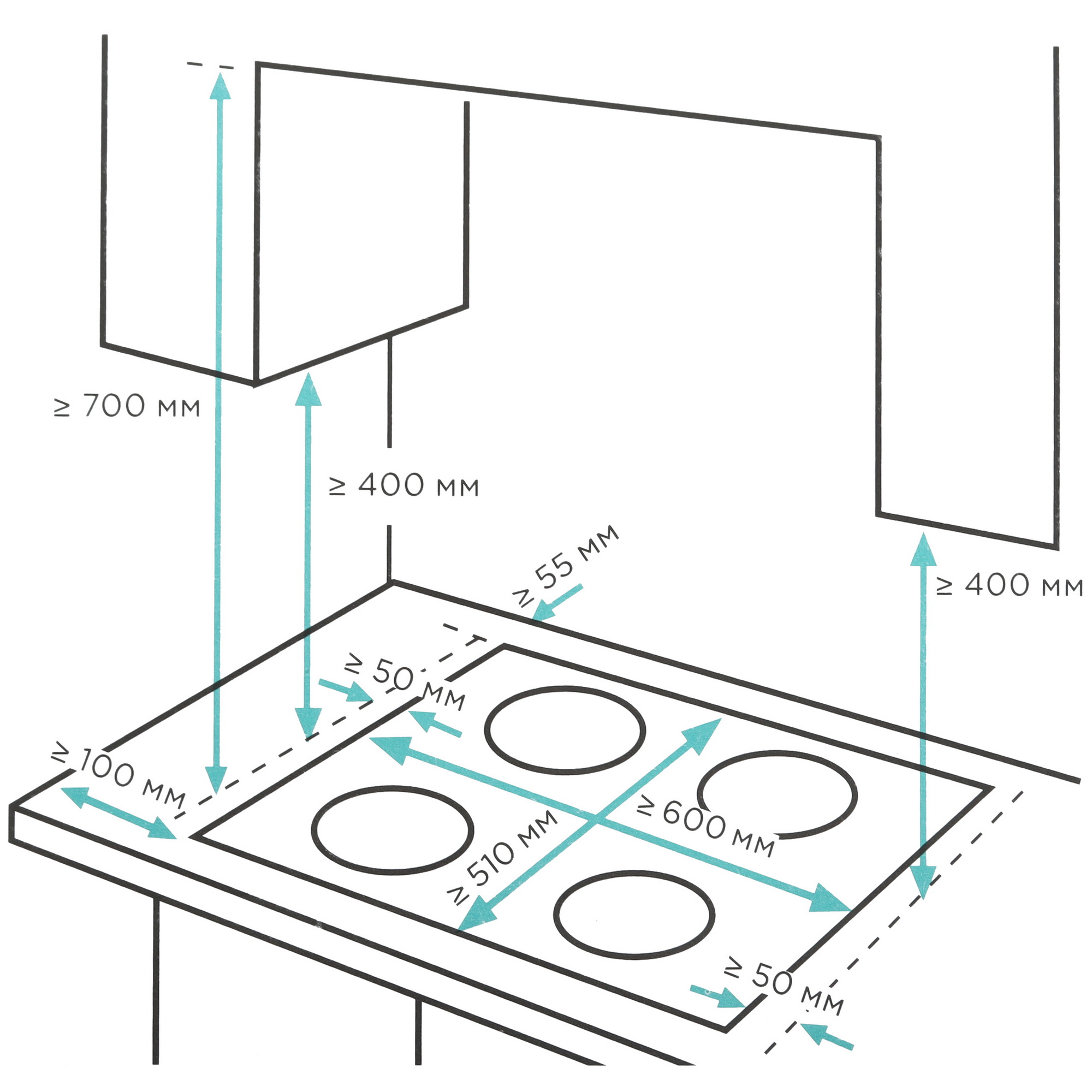 9100250 Газовая варочная поверхность Eigen Steke-312W4 STDN-0020698 - Вид №6