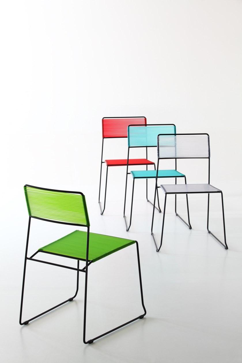 Inday Штабелируемый садовый стул из пластиковой веревки Log sun-id-1448744 - Вид №4