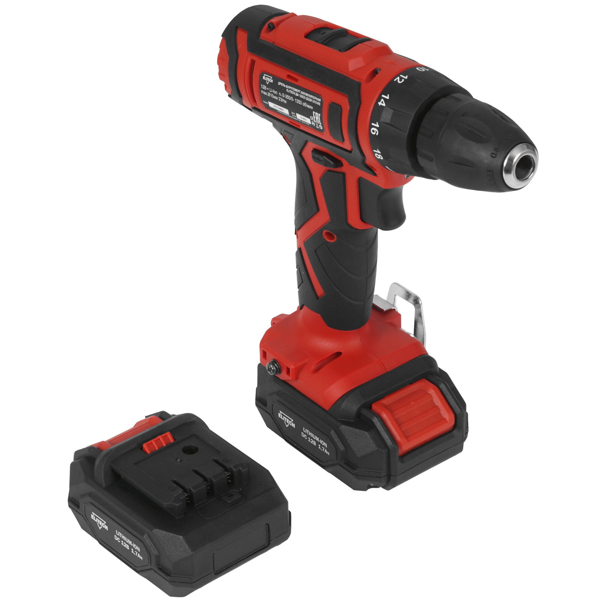 Дрель-шуруповерт Elitech ДМ ДА 122СЛ 9017147 STDN-0116384 - Вид №1