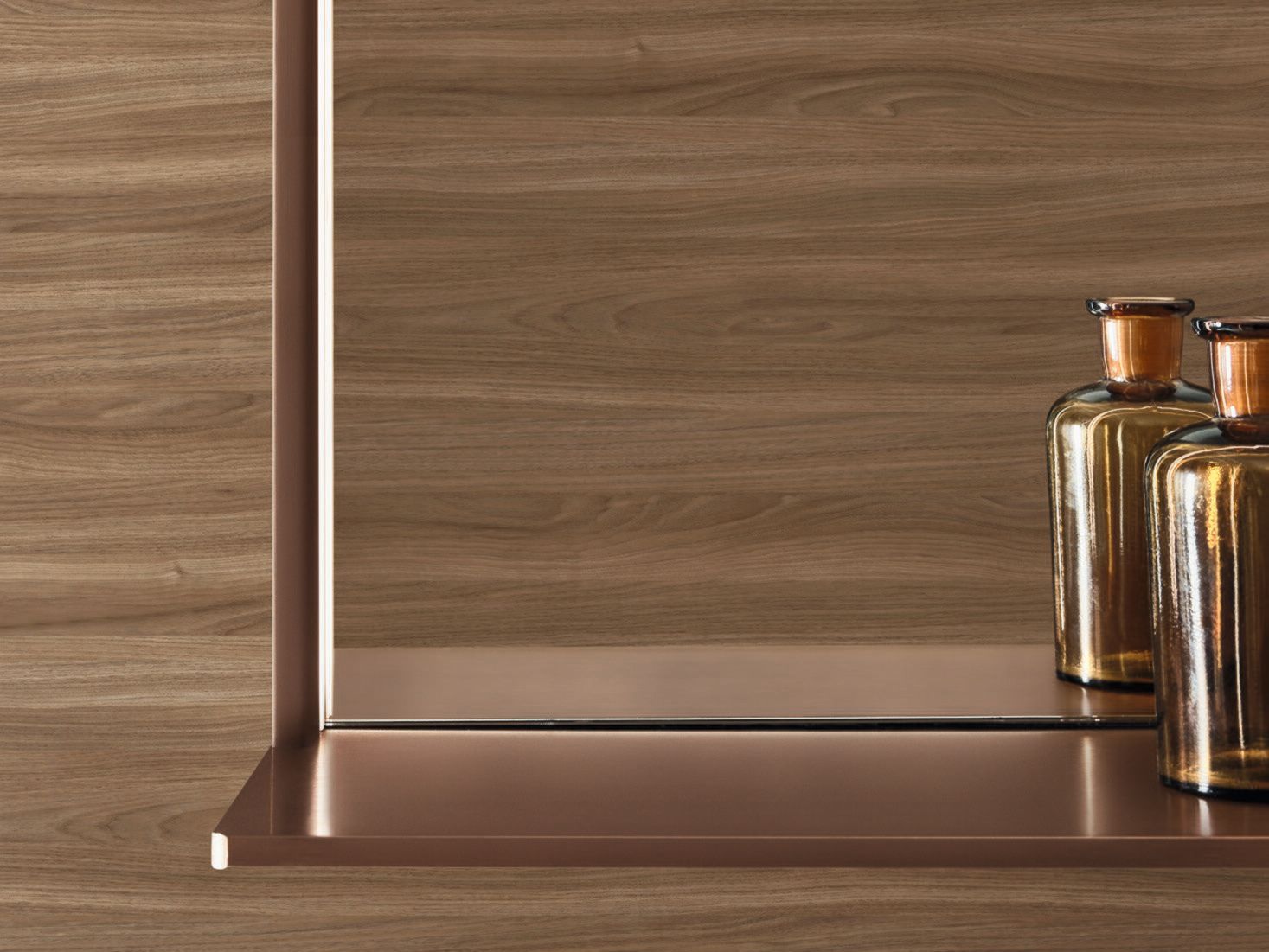 Мебель для ванной комнаты из грецкого ореха и мрамора Calacatta Noorth Fjord ARCH-00063085 - Вид №4