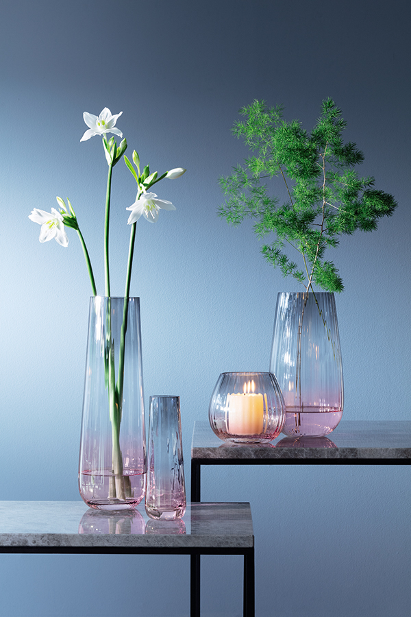 Ваза Dusk 20см розовая-серая LSA International G140020152 - Вид №2