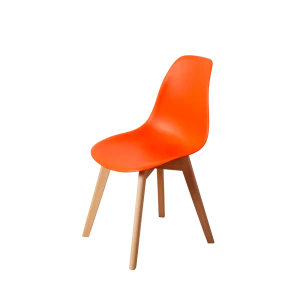 91988630 Комплект кухонных стульев 4 шт Derstuhl Grand wood 45x81x45 см полипропилен цвет оранжевый STLM-1493707