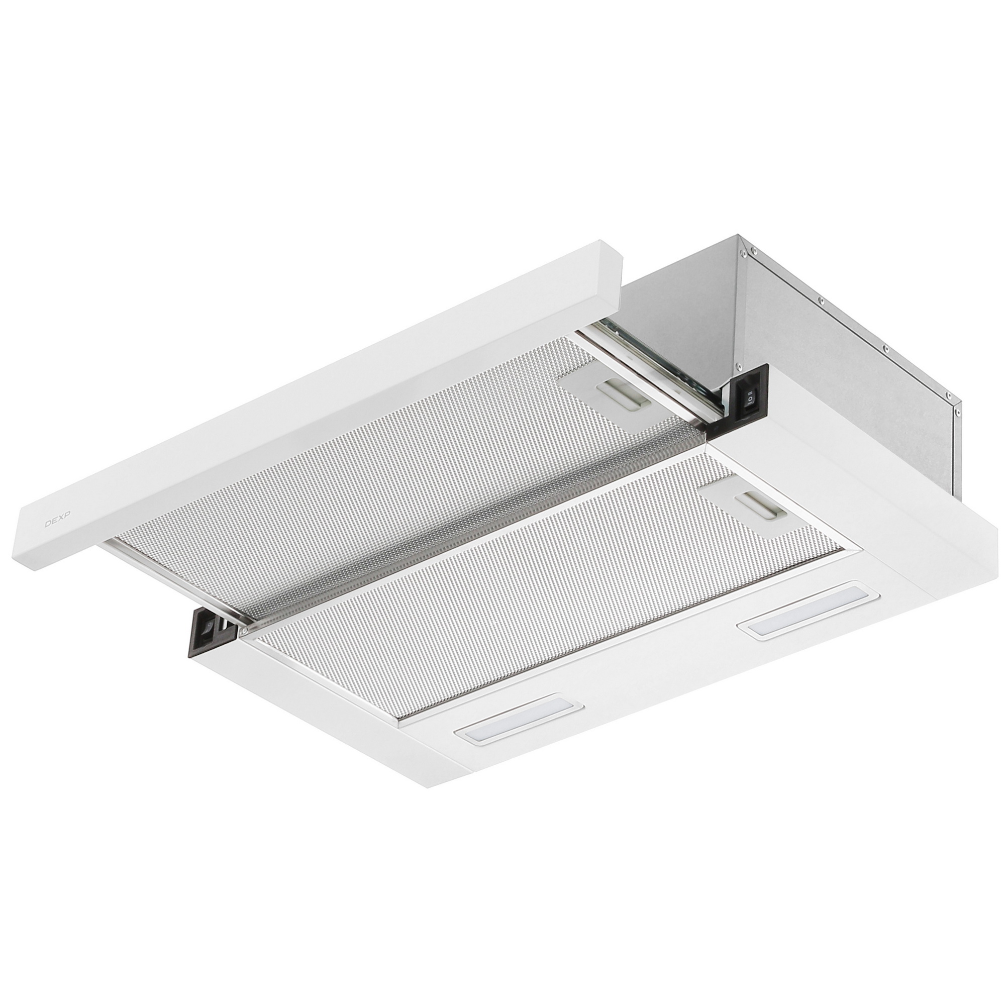 5410168 Вытяжка телескопическая DEXP YT60W белый/белый STDN-0111660 - Вид №2