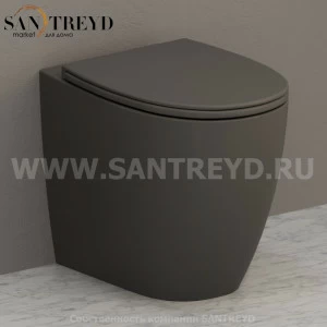 MD004AT Приставной унитаз напольный Белый Ceramica Globo 4ALL Италия