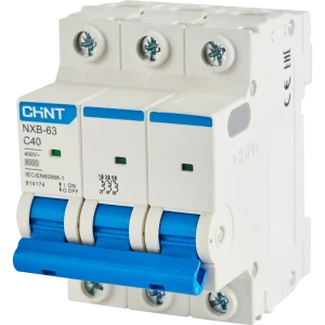 Автоматический выключатель CHINT NXB-63 3P C40 А 6 кА 85334565 STLM-2117738