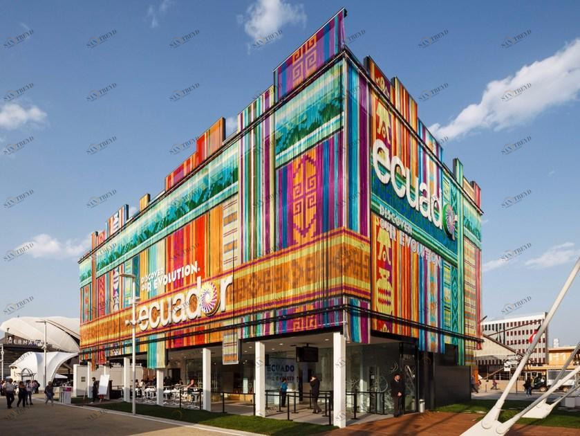 Kriskadecor Проволочная ткань и металлизированная ткань для фасада sun-id-1392778