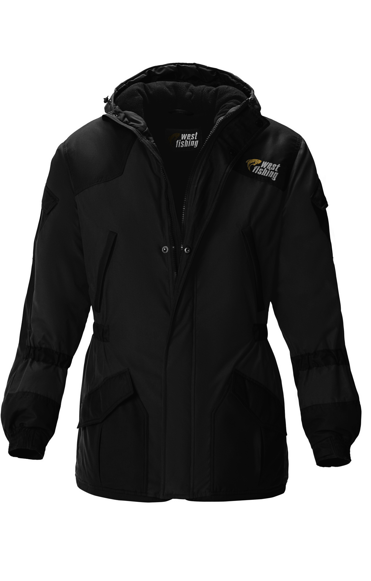 5039448 Костюм  утепленный черный West Fishing  Зимняя спецодежда Santreyd  - Вид №3