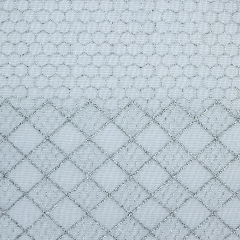 Тюль на ленте Peru 28989 300x280 см цвет серый AMORE MIO STLM-2114336 - Вид №1