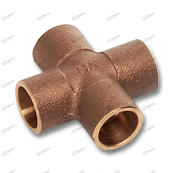 1418018 SANHA 4180 крестовина ВП, бронза  18 мм 