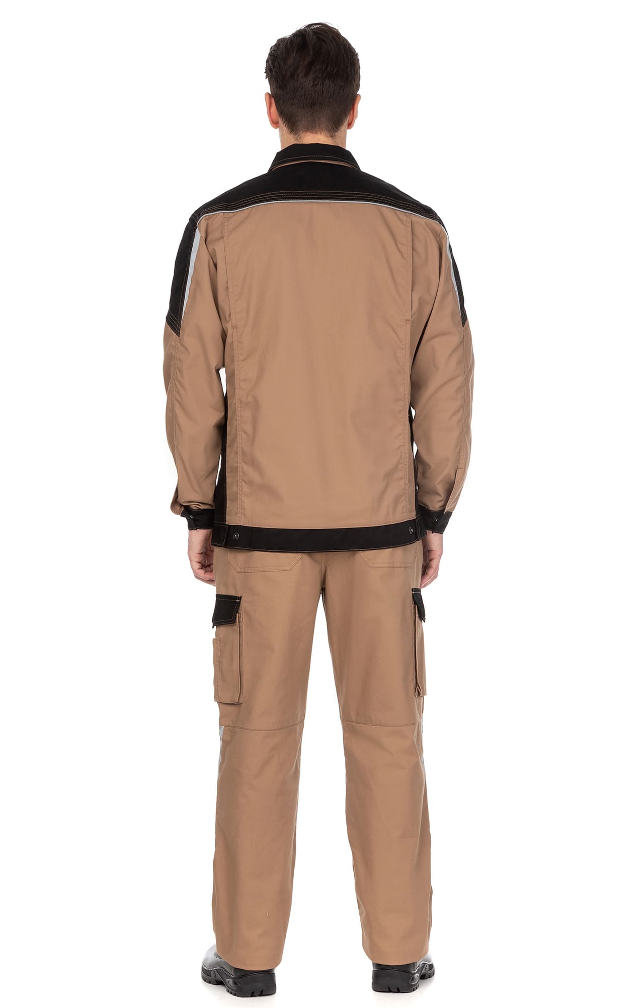 70070 Костюм  NEW бежевый с черным STATUS  Летняя спецодежда  размер 60-62/170-176  - Вид №14