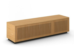 Деревянный шкаф для телевизора с откидными дверцами