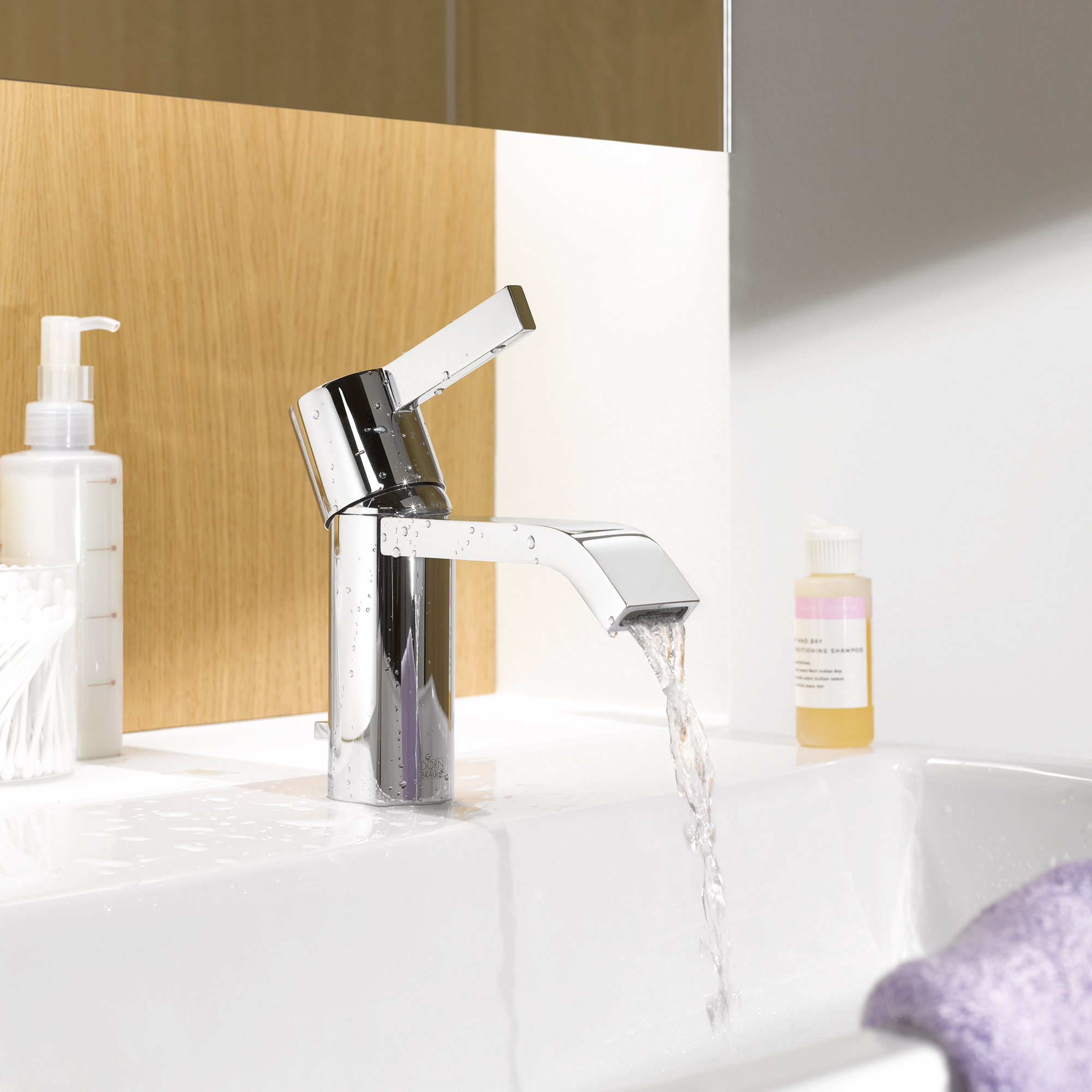 IMO Смеситель для раковины, однорычажный, со сливом, матовый хром 33500670-93 DornBracht - Вид №2