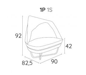 Бархатное кресло Adrenalina Bixib ARCH-00149545