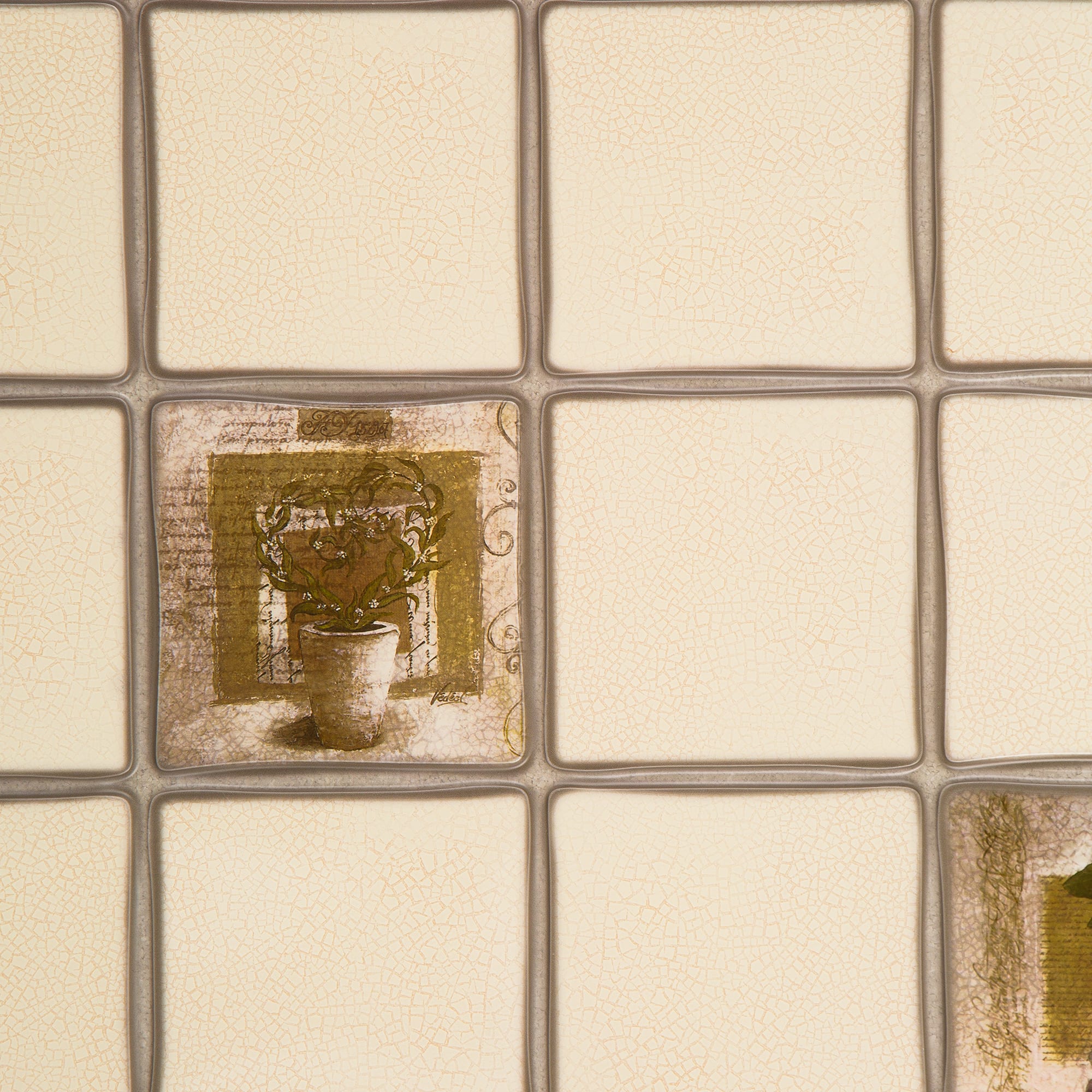 18496024 Панель ПВХ листовая 0.3 мм 960х485 мм Средиземноморье 0.47 м² Santreyd 