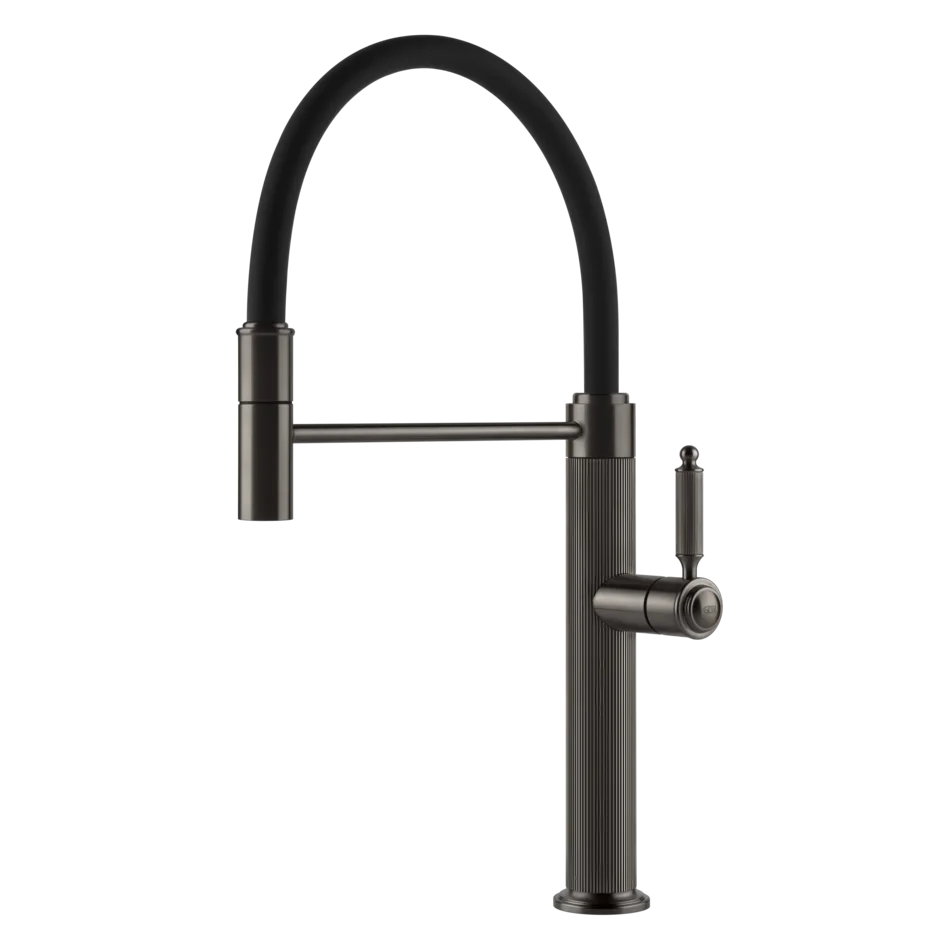 Смеситель для раковины 60634 707 Gessi Venti20 ЧЕРНЫЙ МЕТАЛЛ BR. PVD 60634707