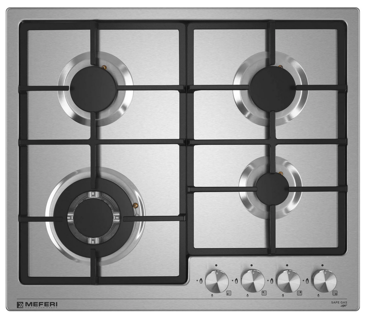 9168783 Газовая варочная поверхность Meferi MGH604IX LIGHT STDN-0139238