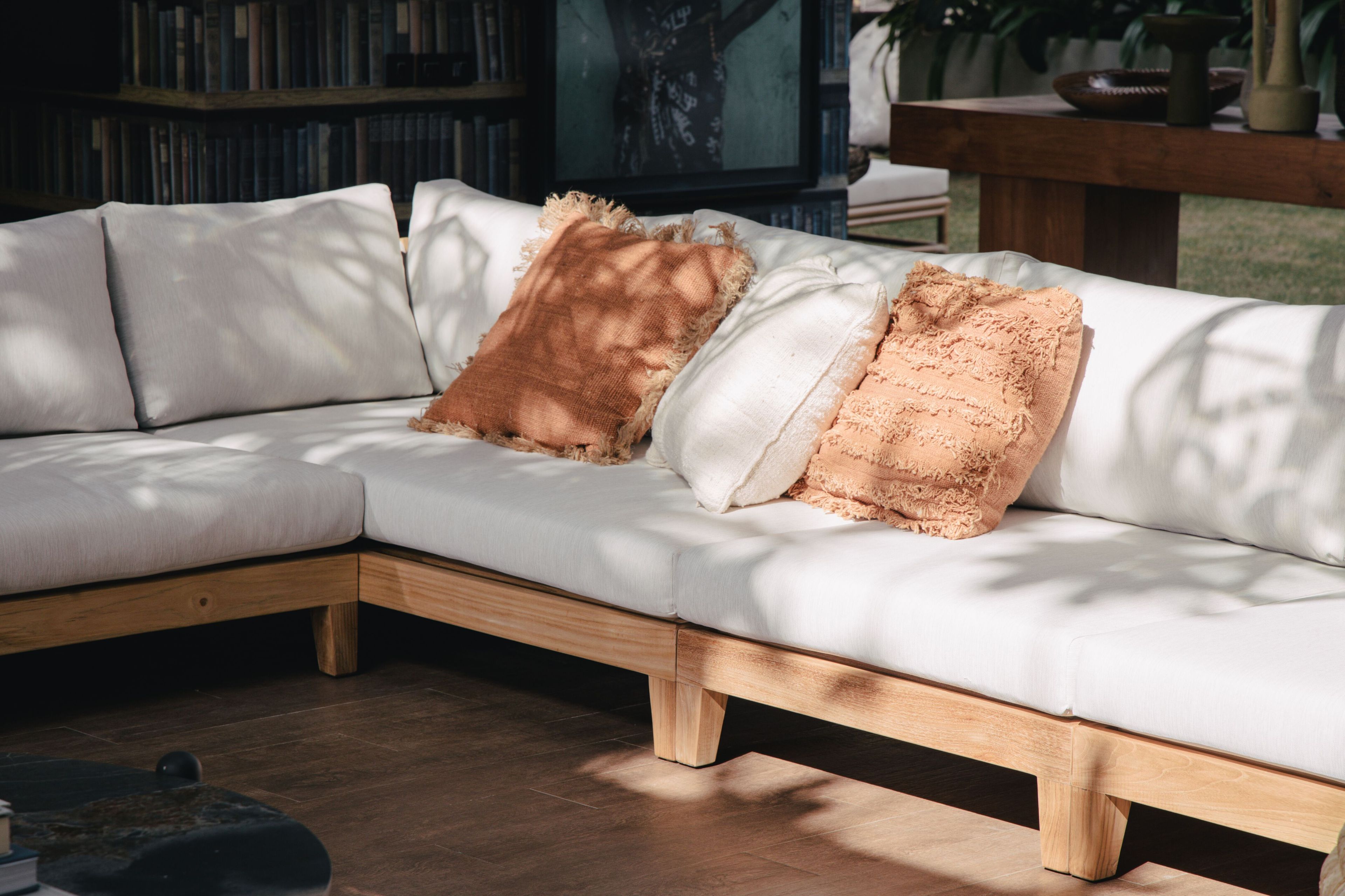 Правый / левый модуль для секционного дивана из тикового дерева cbdesign Венская модульная ARCH-00096006 - Вид №5