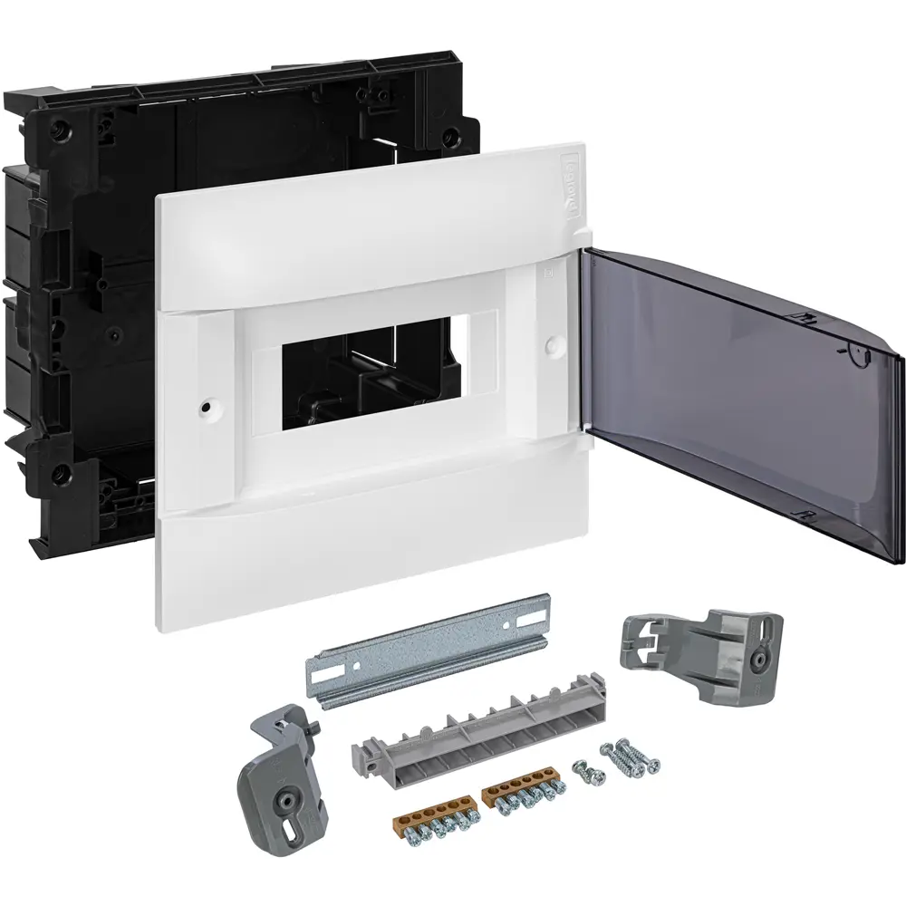 Щит распределительный встраиваемый Legrand Practibox S 8 модулей IP40 пластик цвет дымчатый STLM-2176227 - Вид №4