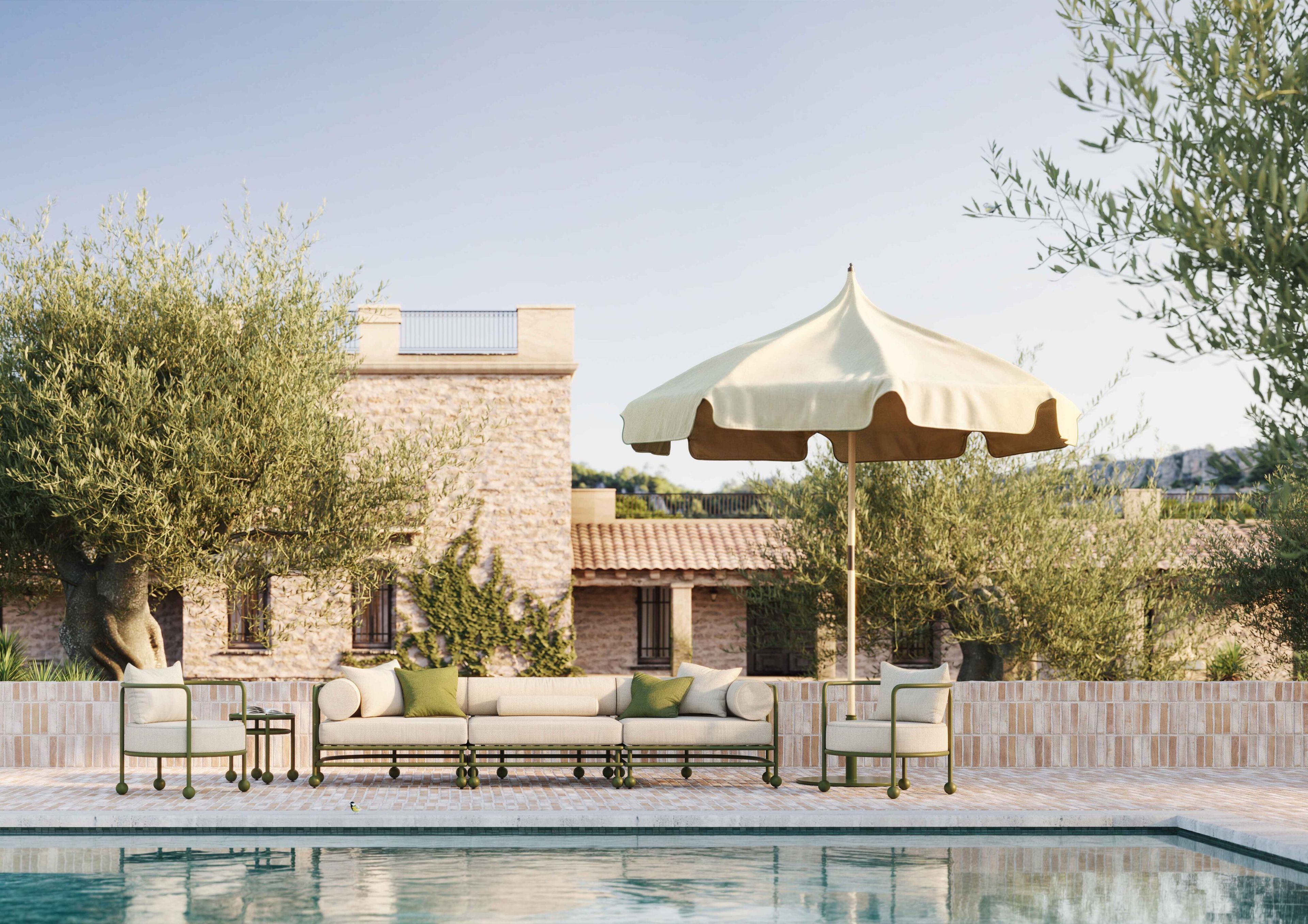 Алюминиевый садовый стул с подлокотниками FJAKA медленный ARCH-00053406 - Вид №3