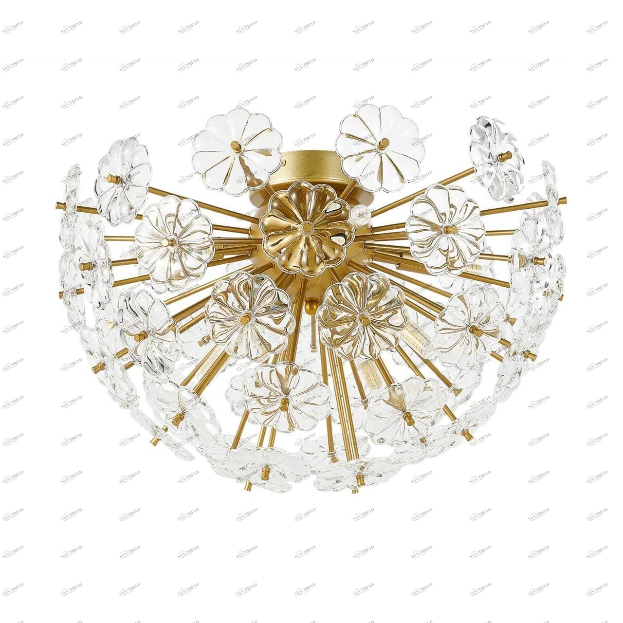 Потолочная люстра Favourite Pienene 2620-8U FAVOURITE ДИЗАЙНЕРСКИЕ, PIENENE 00-3888726 Золото;прозрачный 