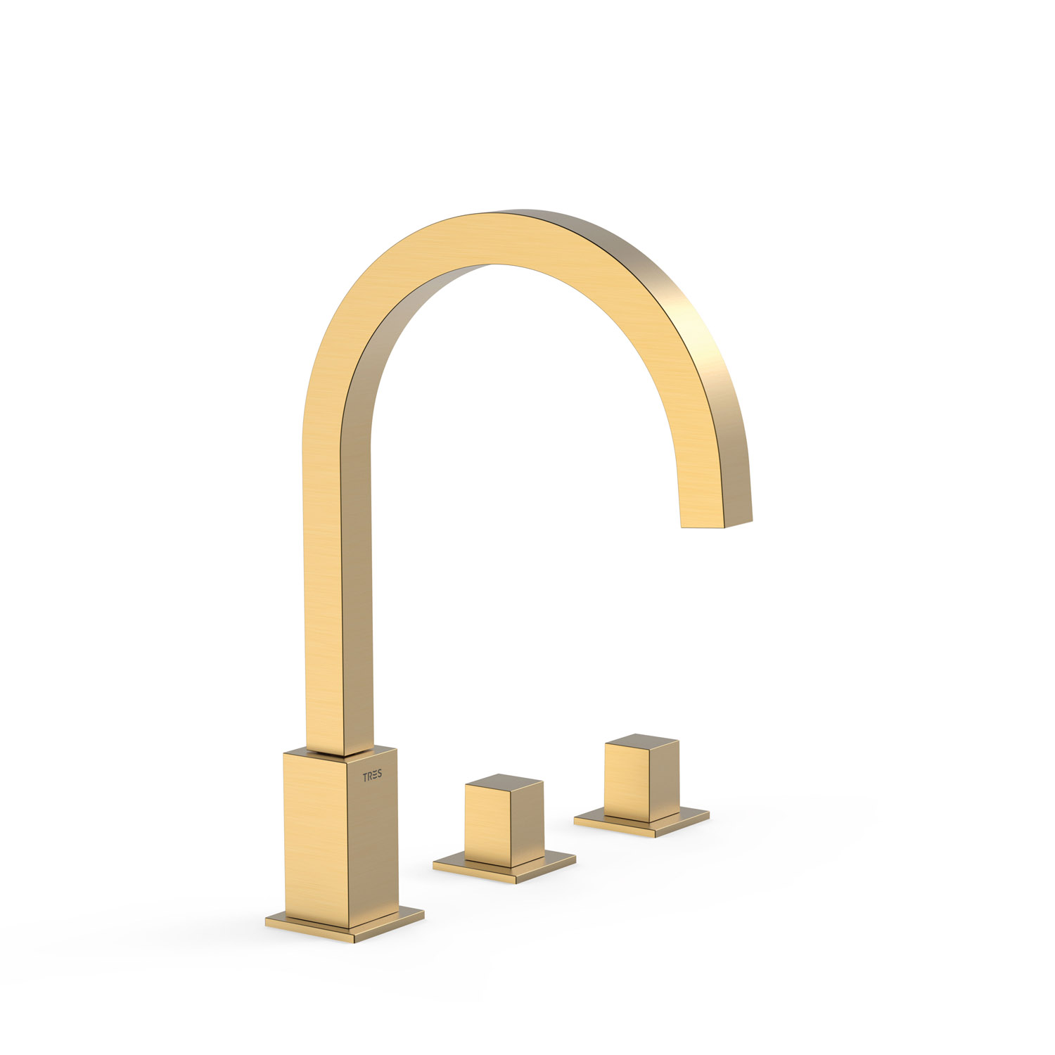 Смеситель для умывальника CUADRO с двумя ручками-00810503OM TRES 