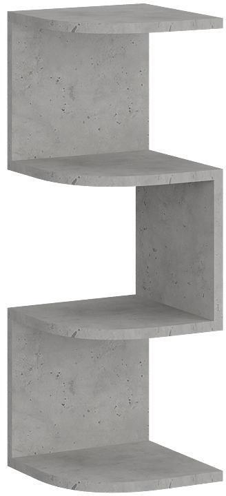 90471425 Полка Мебельная фабрика 17 МФ 1+1 55x20x11.7 см ЛДСП цвет бетон STLM-0240149 МЕБЕЛЬНАЯ ФАБРИКА 1+1