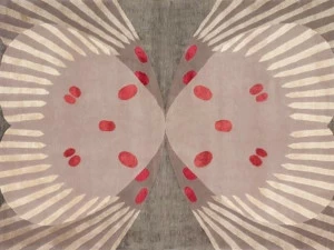 Deirdre Dyson Прямоугольный коврик ручной работы Butterfly 34