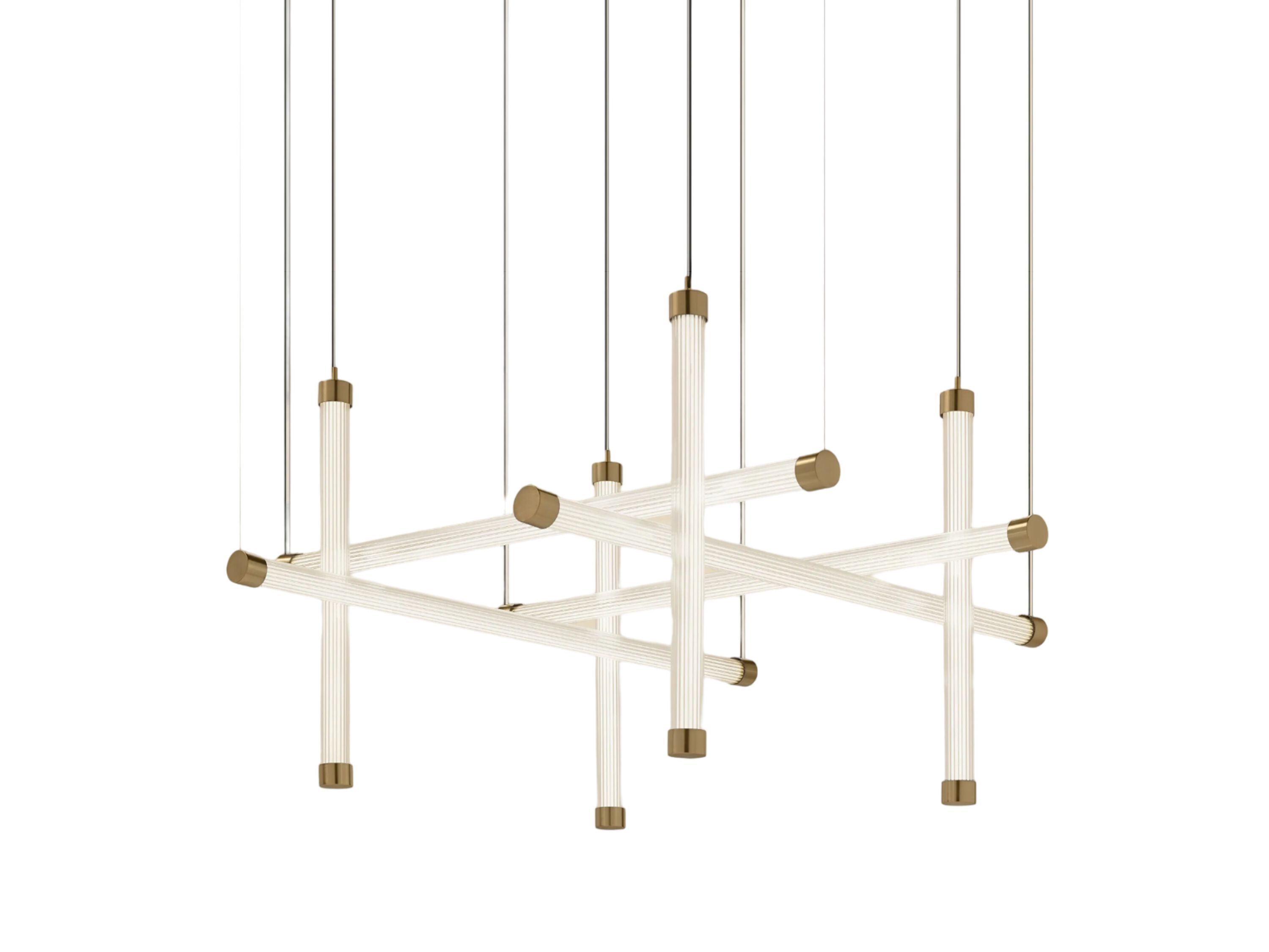 Подвесной светильник из боросиликатного стекла Euroluce Lampadari текстура ARCH-00070556