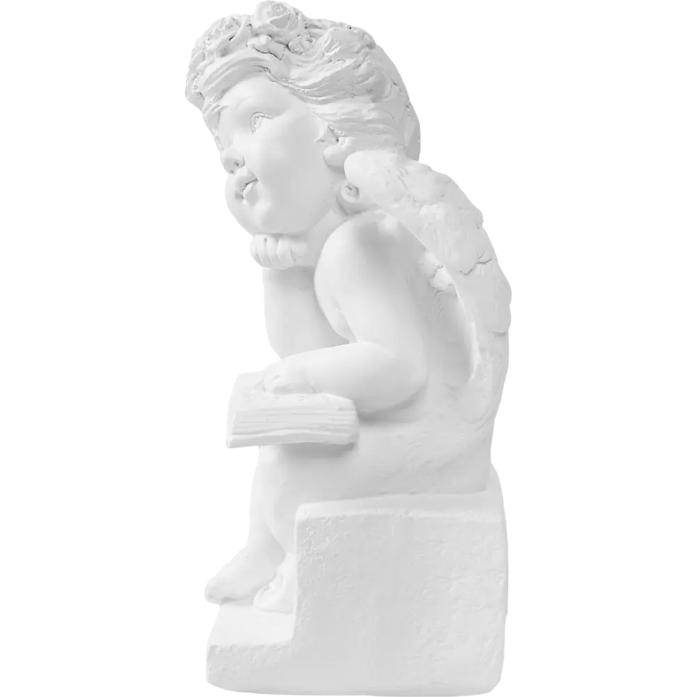 Фигура Ангел с книгой белая гипс 85488915 STLM-2117204 Santreyd  - Вид №1