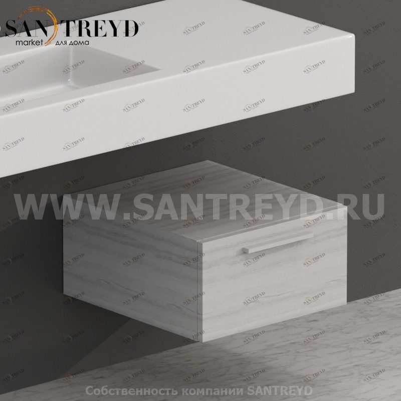 S04524NO Тумба с 1 ящиком 45 см цвет Орегон ARREDO WOOD Италия Ceramica Globo