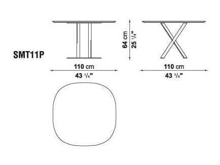 Квадратный мраморный стол Maxalto пафос ARCH-00066631 - Вид №2
