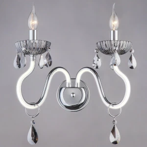 Бра металлическое на 2 лампы серое Strotskis 419/2 BOGATES СВЕЧА 00-3931259 Серый