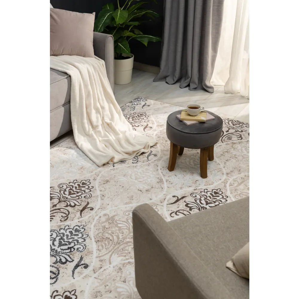 Ковер полипропилен Люкс L013 200x200 см цвет бежевый MERINOS STLM-2027515 - Вид №4