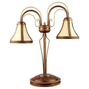 Настольная лампа Kemar Tanaja T/B/2 Brown KEMAR ИНТЕРЬЕРНЫЕ 138895 Бежевый