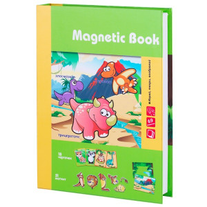 TAV031 Развивающая игра Живность тогда и теперь Magnetic Book