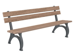 Скамья WPC со спинкой