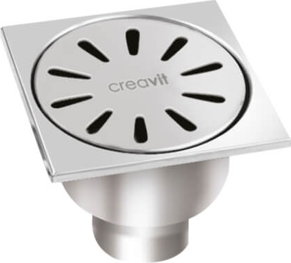 FS116A Трап для пола 10*10 D50 Creavit  - Вид №1