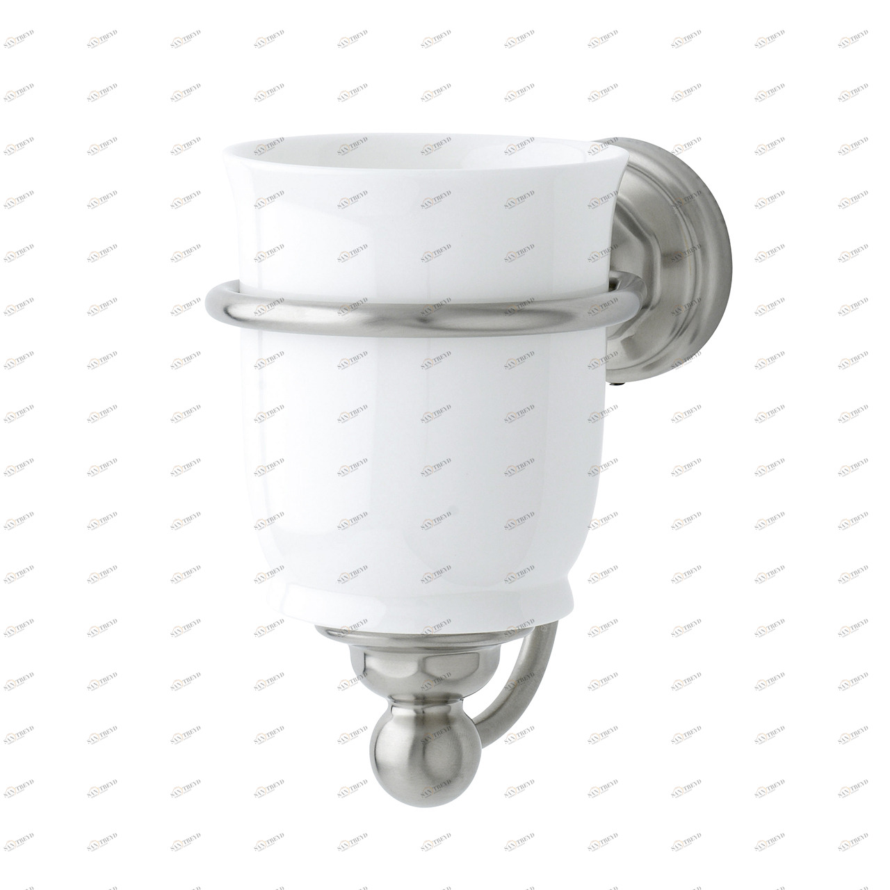 Traditional bathrooms P&R Vintage Zahnputzbecher mit Wandhalterung Pr6925.nk 