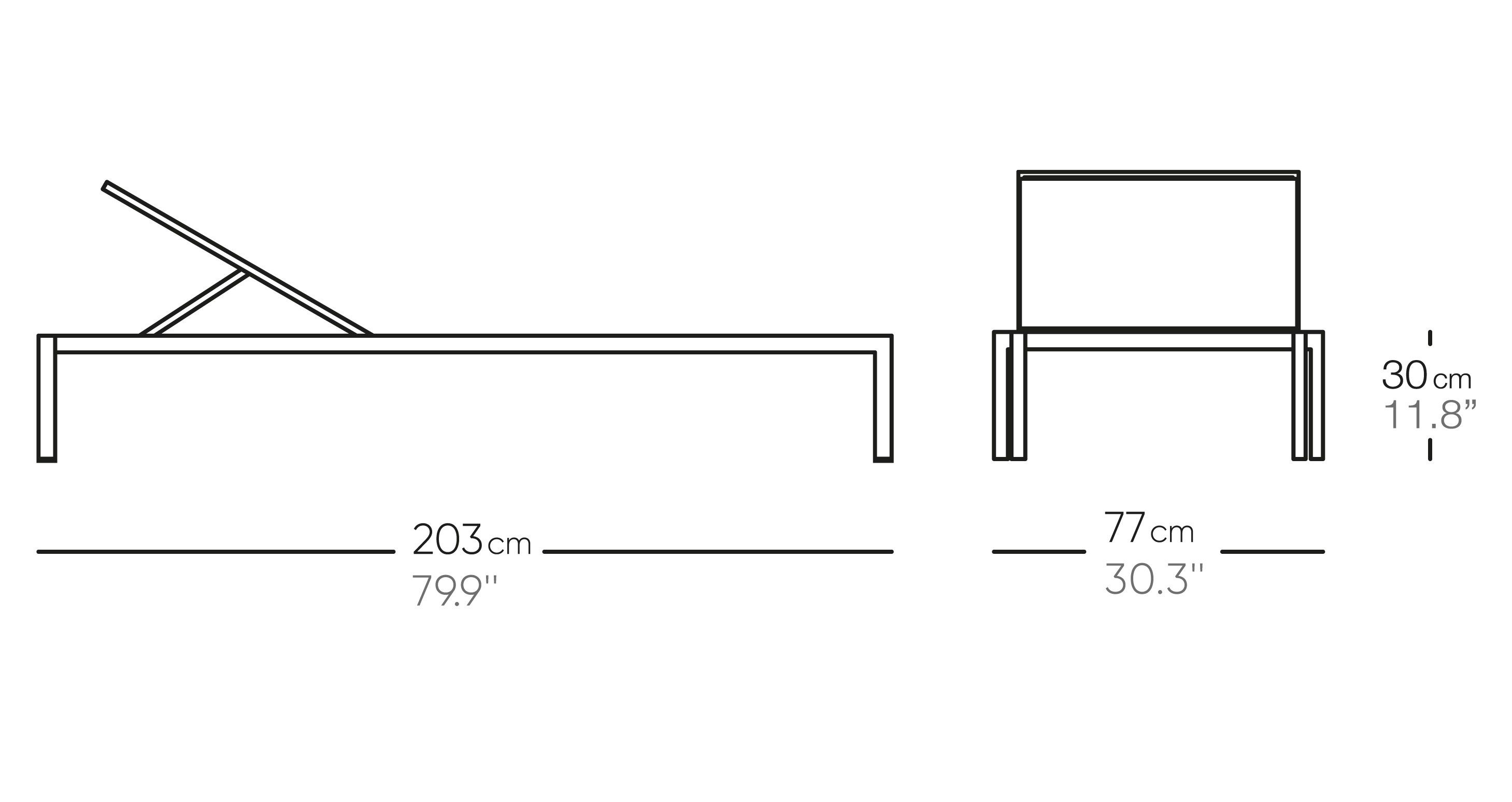 Лежак из алюминия и ткани Bivaq клуб ARCH-00150850 - Вид №3