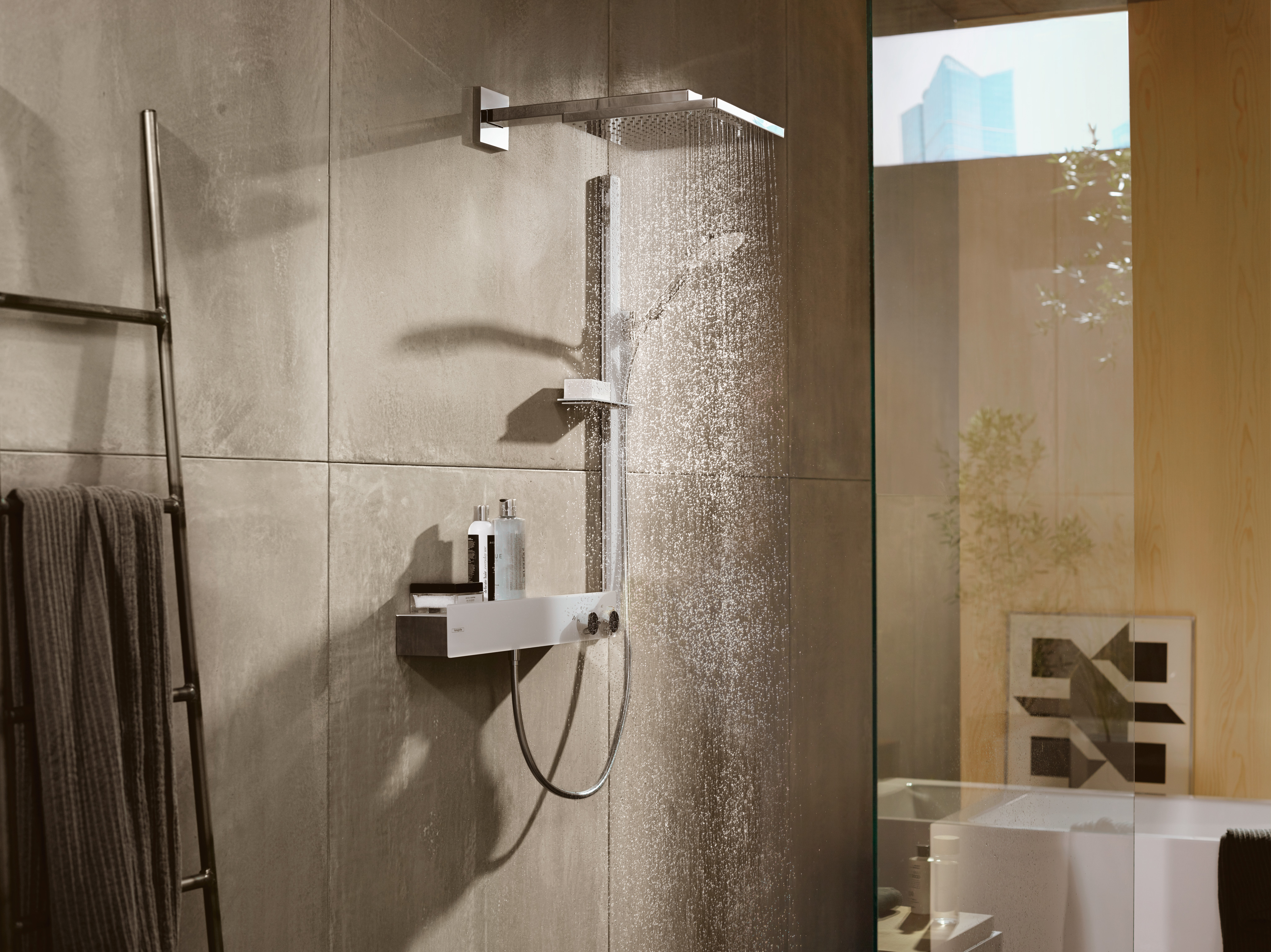 26238000 Raindance E Верхний душ 300 1jet с держателем для душа Hansgrohe  - Вид №3