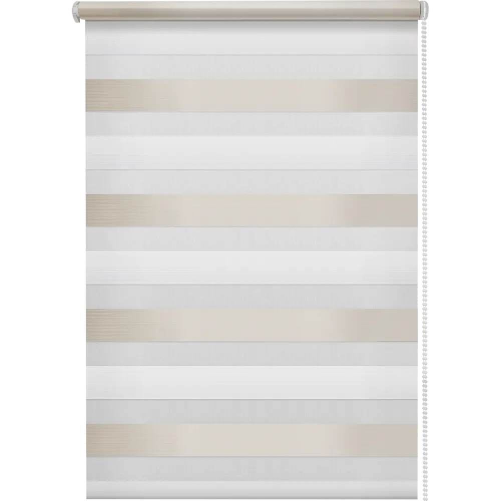 Штора рулонная день-ночь Порто 140x175 см серо-молочная MIAMOZA STLM-2108667