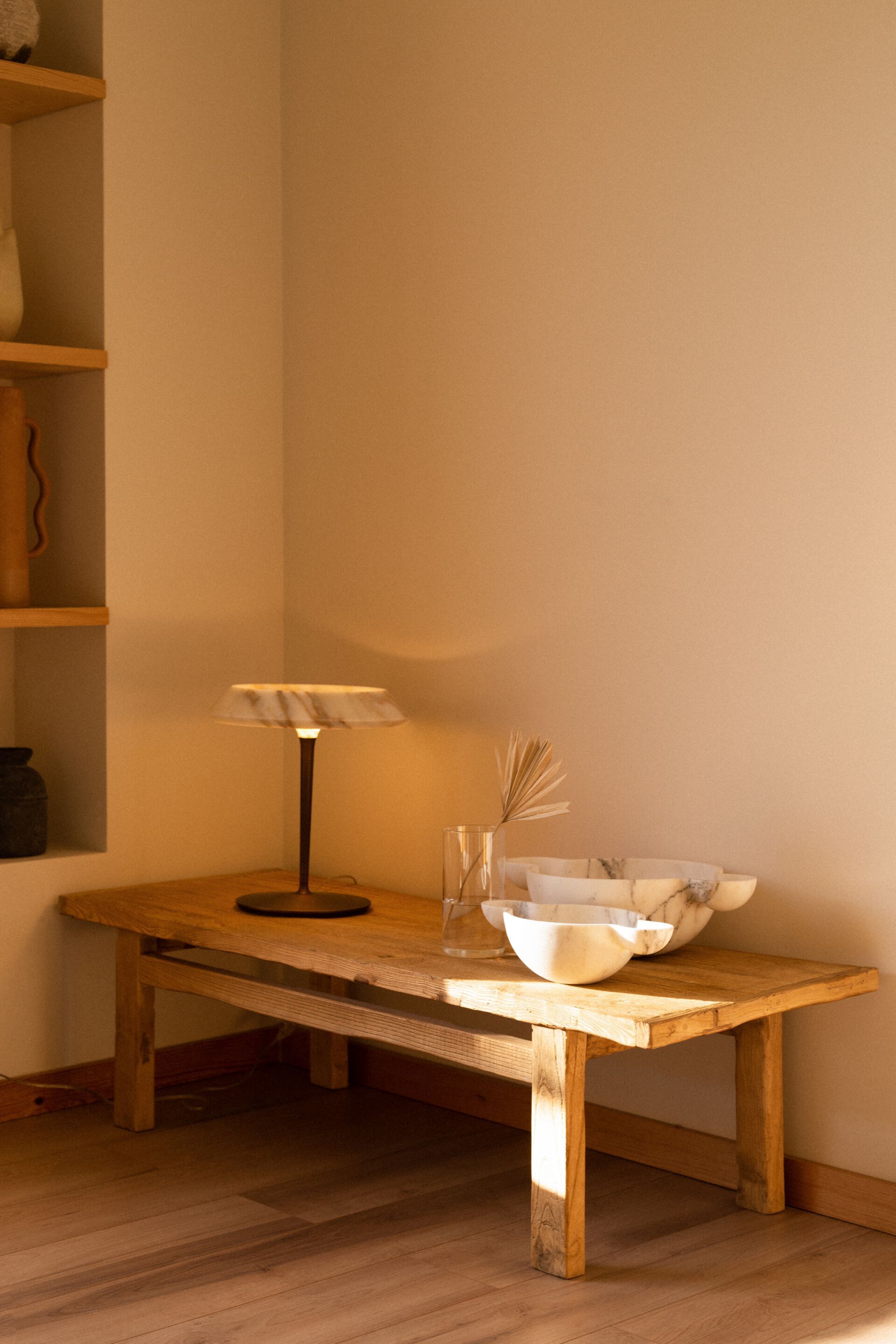 Мраморная светодиодная настольная лампа Maami Home FIORE ESTREMOZ ROSA ARCH-00045884 - Вид №4