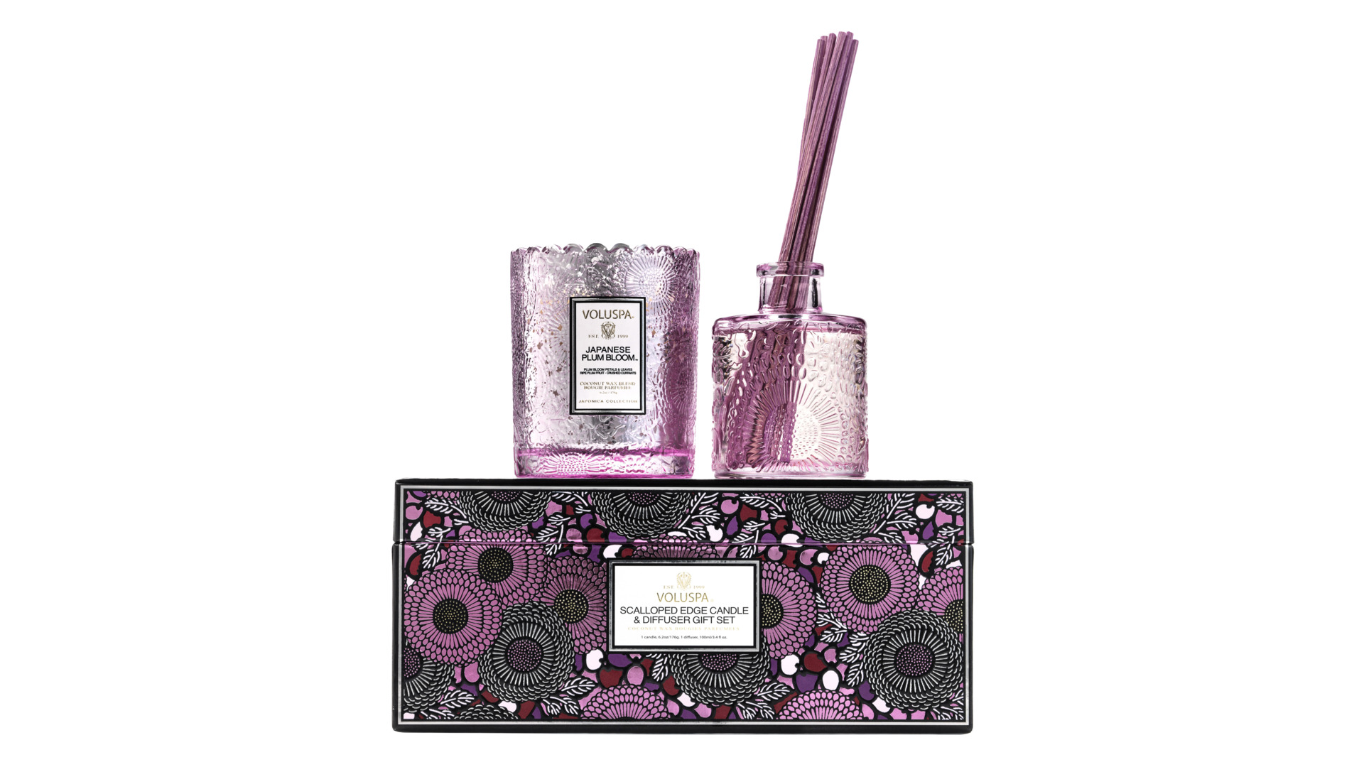 10664281 VOLUSPA Подарочный набор свеча и диффузор Voluspa "Японская слива"  - Вид №2